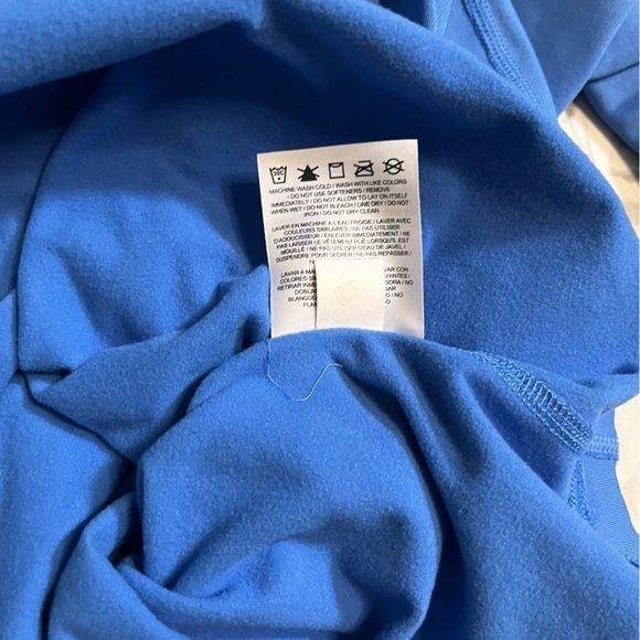 Nike Pro fleece lined long sleeve shirt blue size Small - Picture 11 of 12